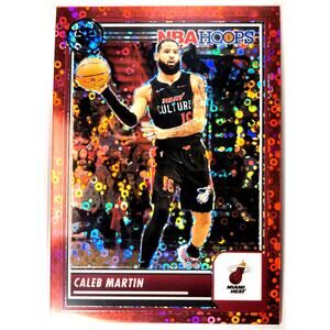 2023-24 NBA Hoops Premium Stock CALEB MARTIN #187 Red Disco Prizm 83/149